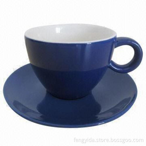 Ceramic Cup and Saucer Set, Customized Logos, Sizes, Colors and Designs are Welcome
